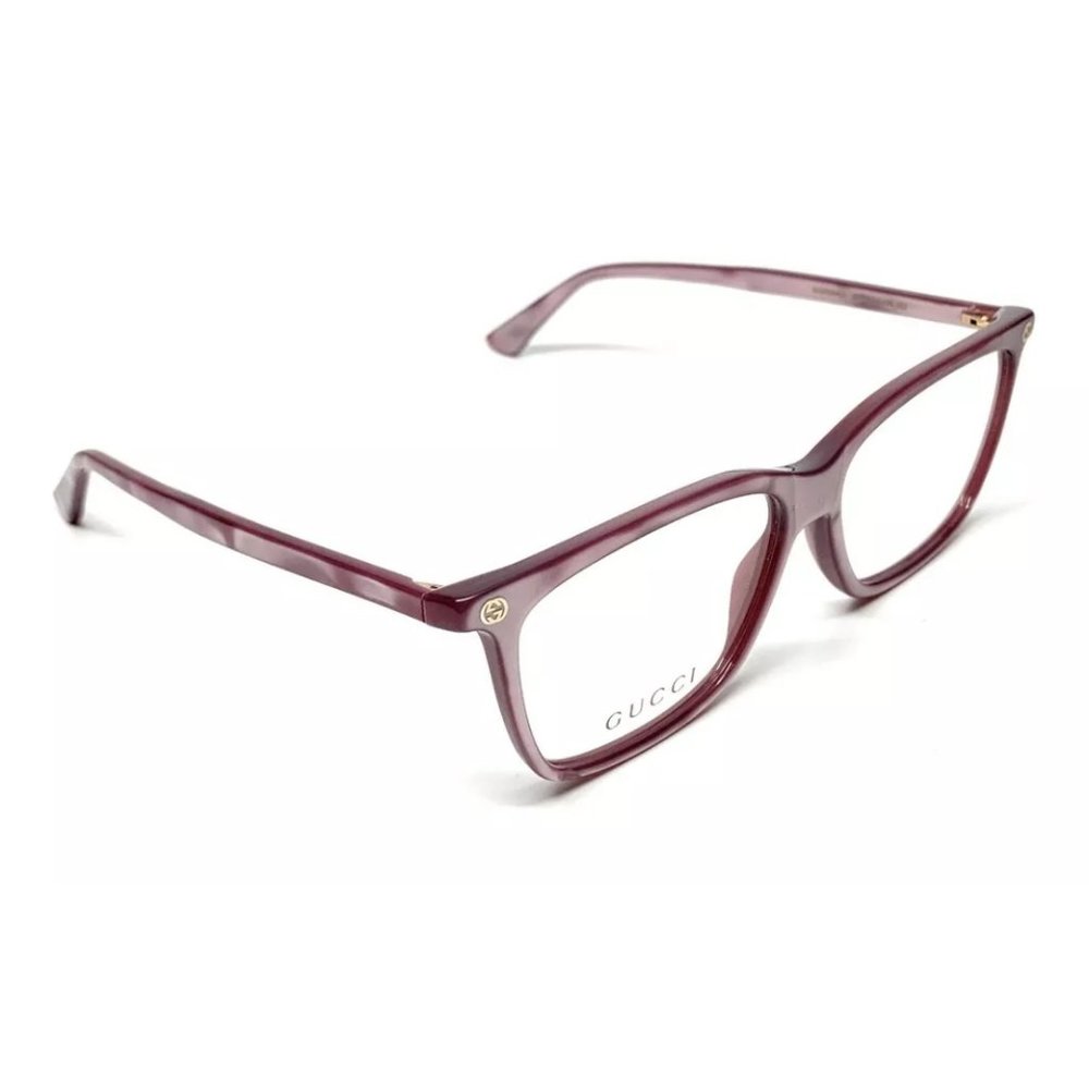 Gucci Women's Shiny Pink Authentic Eyeglasses - Picture 3 of 4